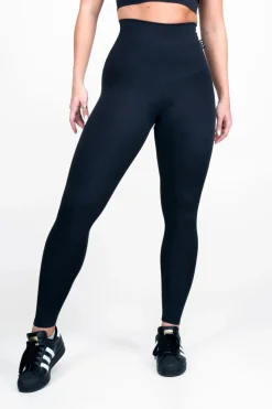 Black Body Contouring - Extra High Waisted Leggings
