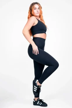 Black Body Contouring - Extra High Waisted Leggings