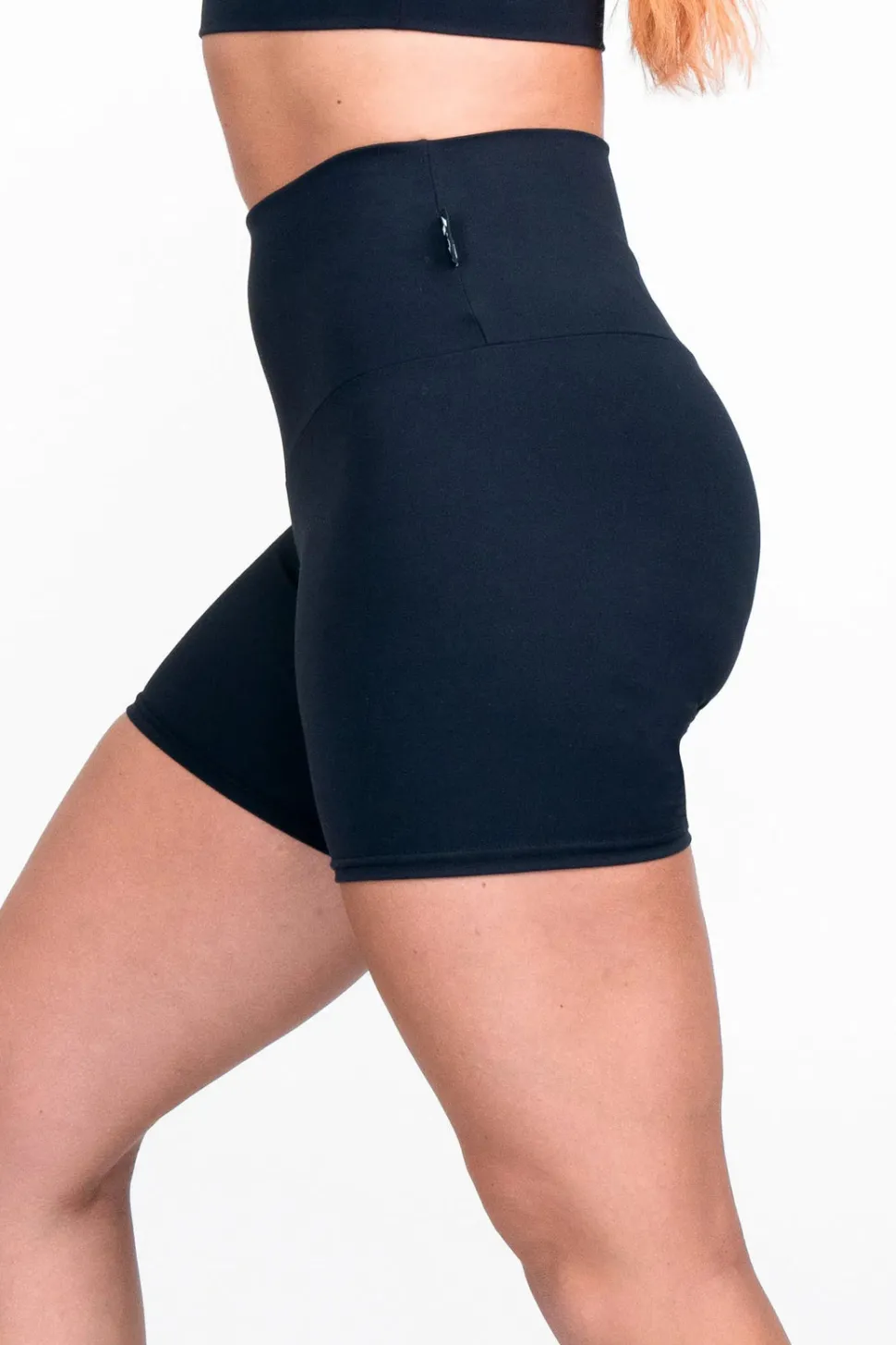 Black Body Contouring - High Waisted Booty Shorts