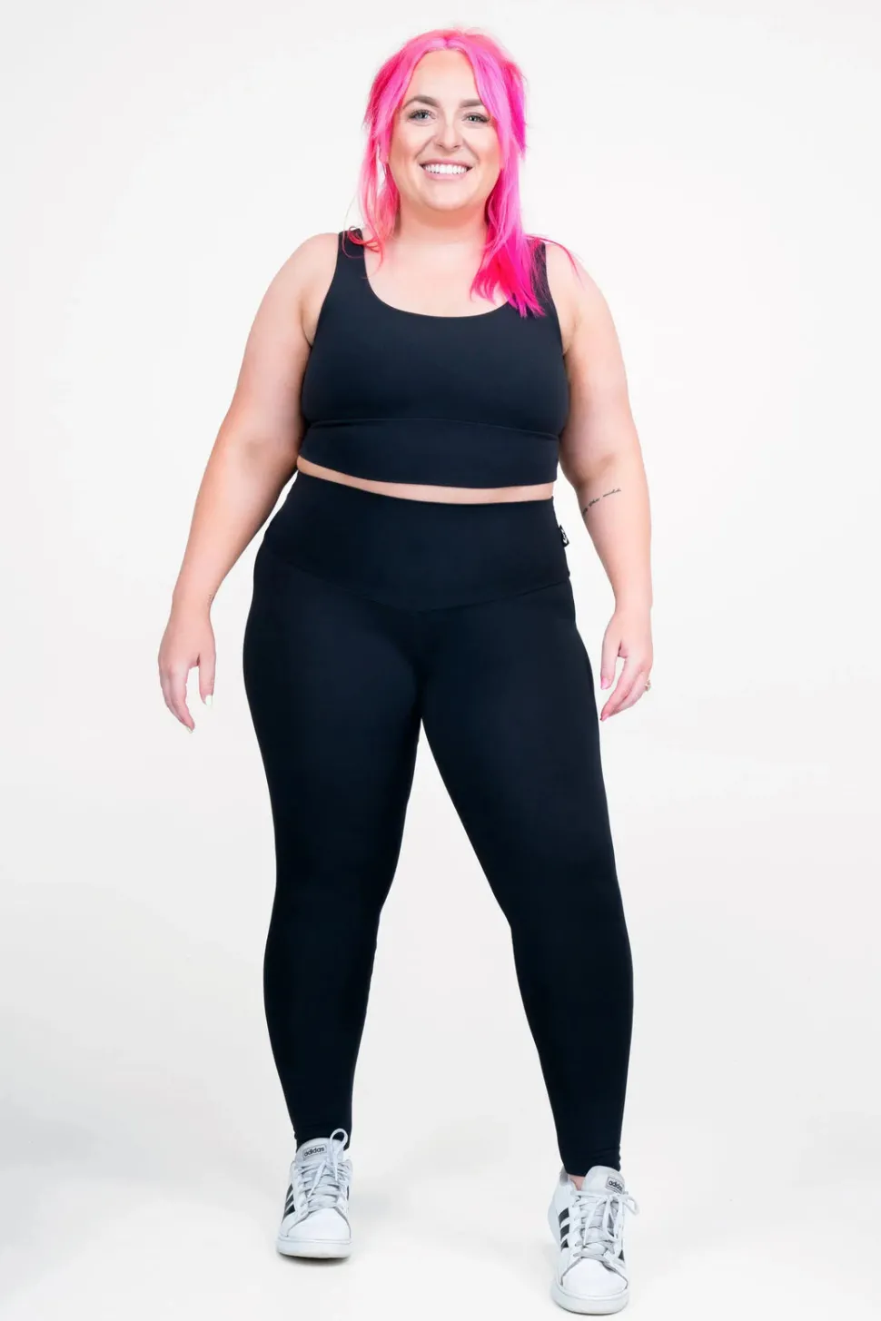 Black Body Contouring - High Waisted Leggings