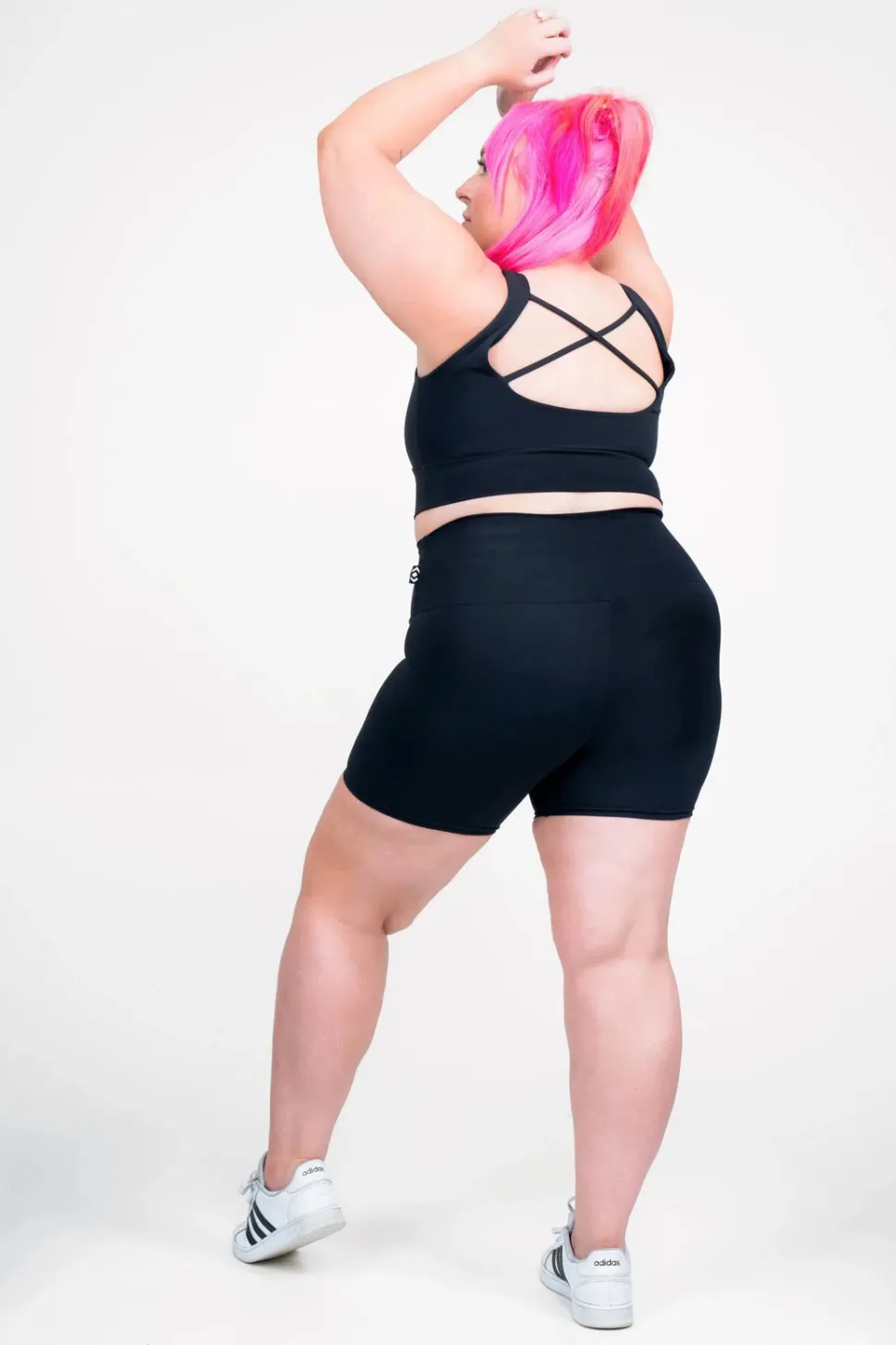 Black Body Contouring - High Waisted Booty Shorts