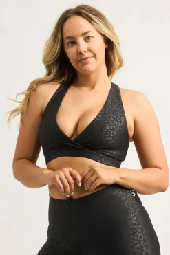 Black Exotic Touch Jag - Cross Over Crop