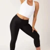 Black Performance - High Waisted Capri Leggings