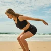 Black Performance - High Waisted Booty Shorts