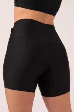 Black Performance - High Waisted Booty Shorts