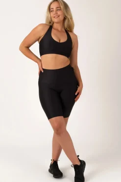 Black Performance - High Waisted Long Shorts