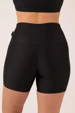 Black Performance - High Waisted Booty Shorts