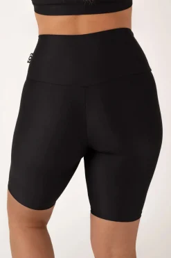 Black Performance - High Waisted Long Shorts