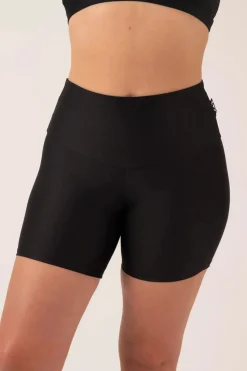 Black Performance - High Waisted Booty Shorts