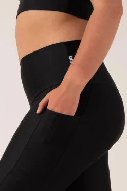 Black Performance - Panel Pocket High Waisted Leggings