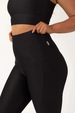 Black Performance - Panel Pocket Extra High Waisted Leggings