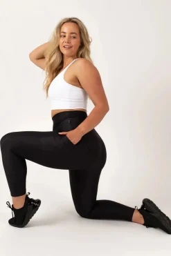 Black Performance - Panel Pocket Extra High Waisted 7/8 Leggings