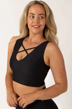 Black Performance - Reversible Comfort Crop Top