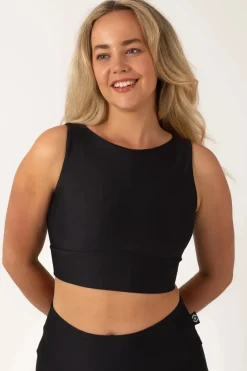 Black Performance - Reversible Comfort Crop Top