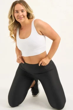 Black Performance - Tummy Control High Waisted Capri Leggings