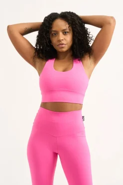 Candy Pink Body Contouring - T Back Comfort Crop Top