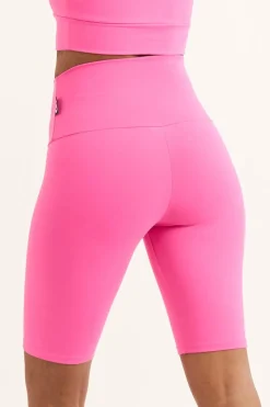 Candy Pink Body Contouring - High Waisted Long Shorts