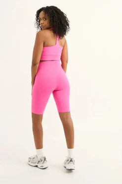 Candy Pink Body Contouring - High Waisted Long Shorts