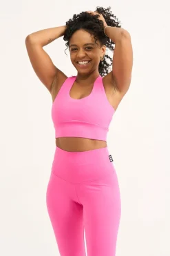 Candy Pink Body Contouring - T Back Comfort Crop Top