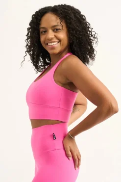Candy Pink Body Contouring - T Back Comfort Crop Top