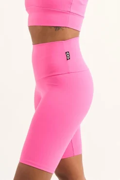 Candy Pink Body Contouring - High Waisted Long Shorts