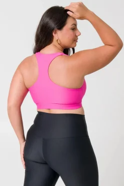 Candy Pink Performance - Cross Over Crop
