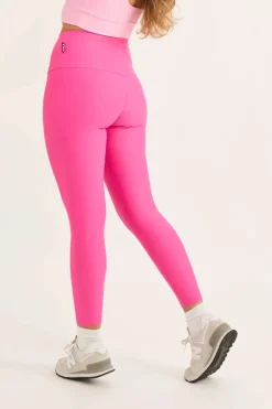 Candy Pink Performance - High Waisted 7/8 Leggings