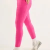Candy Pink Performance - Panel Pocket High Waisted Leggings