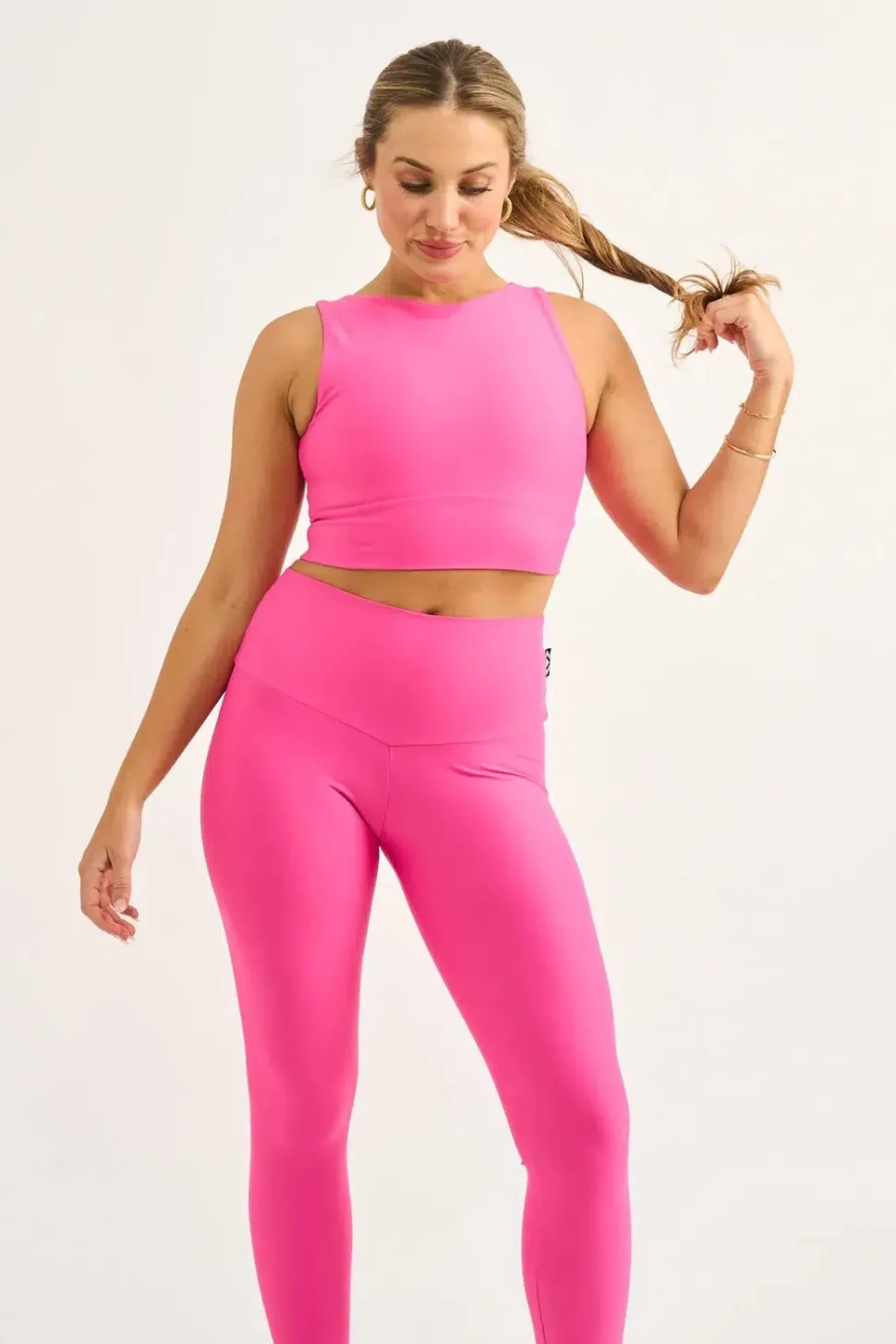 Candy Pink Performance - Reversible Comfort Crop Top