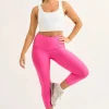Candy Pink Performance - Tummy Control High Waisted Capri Leggings