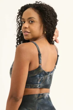 Dark and Moody Tie Dye Body Contouring - Bralette Crop