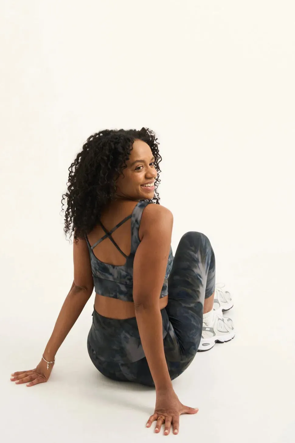 Dark and Moody Tie Dye Body Contouring - Scoop Neck Comfort Crop Top