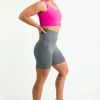 Grey Body Contouring - Extra High Waisted Booty Shorts