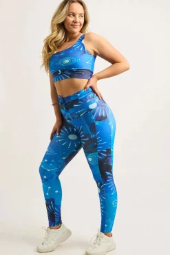 Imagine Nation Performance - Panel Pocket Drawstring High Waisted Leggings