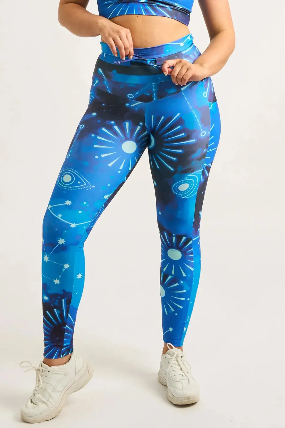 Imagine Nation Performance - Panel Pocket Drawstring High Waisted Leggings