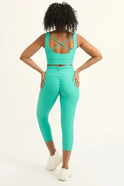 Jade Performance - Double Booty Scrunch High Waisted Capri Leggings