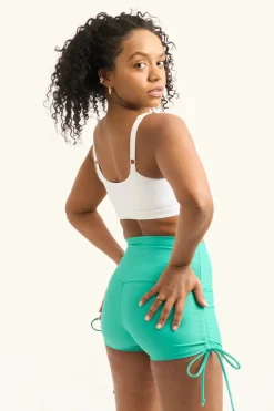Jade Performance - High Waisted Tie Side Booty Shorts