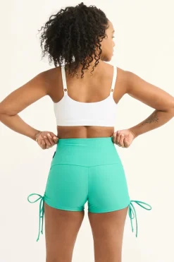 Jade Performance - High Waisted Tie Side Booty Shorts