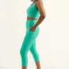 Jade Performance - Panel Pocket High Waisted Capri Leggings