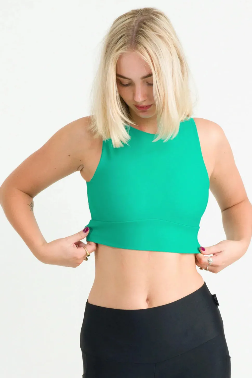 Jade Performance - Reversible Comfort Crop Top