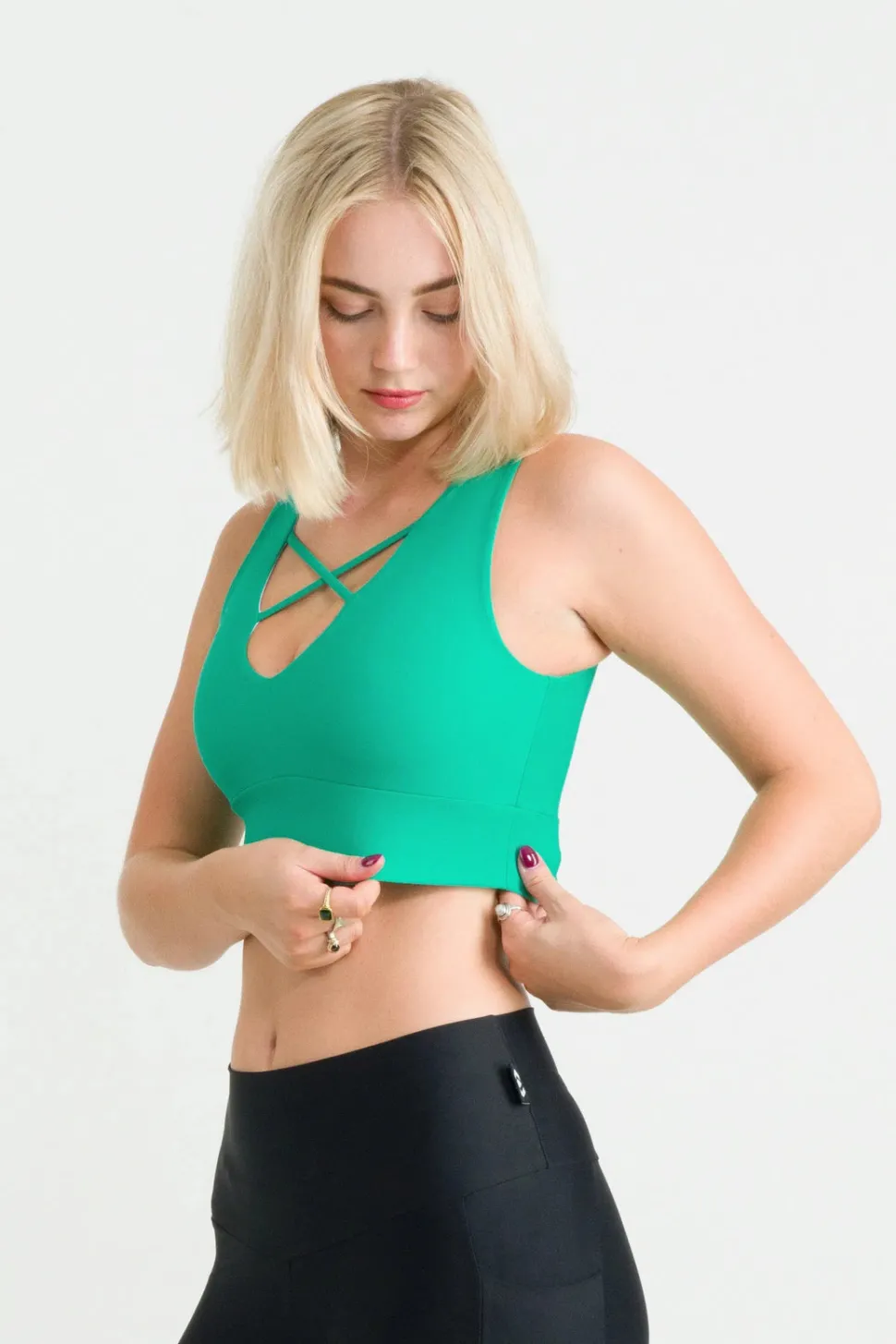 Jade Performance - Reversible Comfort Crop Top