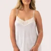 Light Grey Modal - Lace Trim Cami