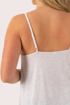 Light Grey Modal - Lace Trim Cami