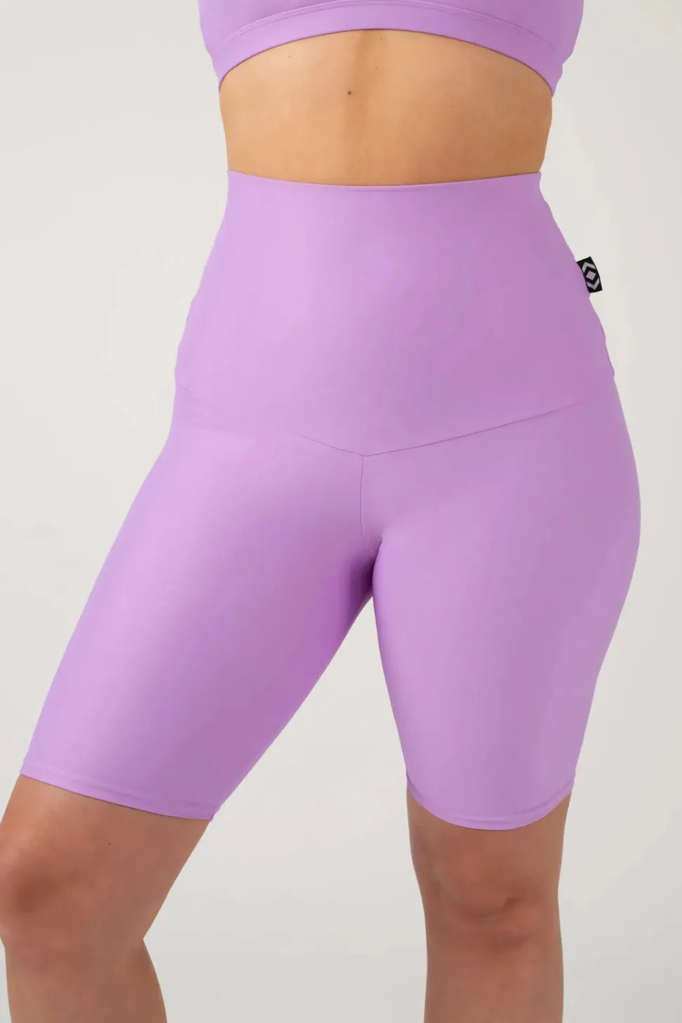 Lilac Performance - Extra High Waisted Long Shorts