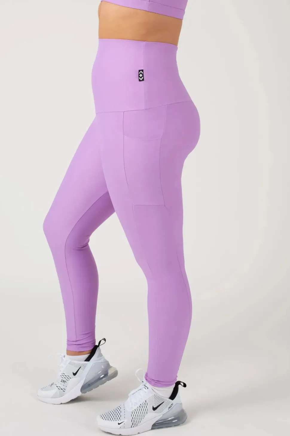 Lilac Performance - Panel Pocket Extra High Waisted Leggings