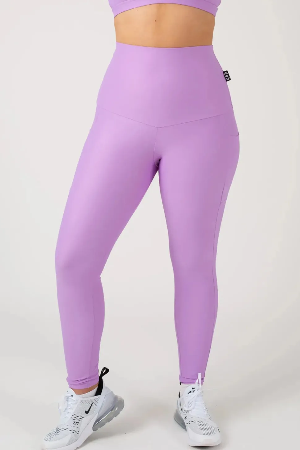 Lilac Performance - Panel Pocket Extra High Waisted Leggings