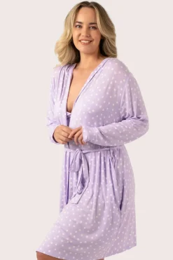 Lilac Spot Modal - Lounge Robe