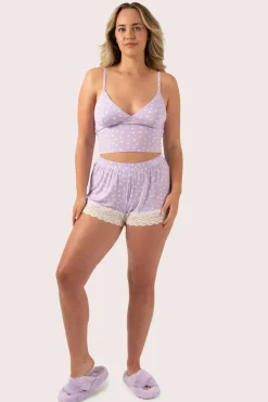 Lilac Spot Modal - Lounge Bralette