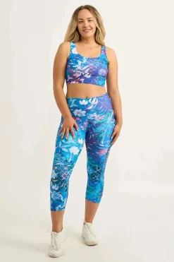 Mermaid Mafia Performance - Panel Pocket High Waisted Capri Leggings