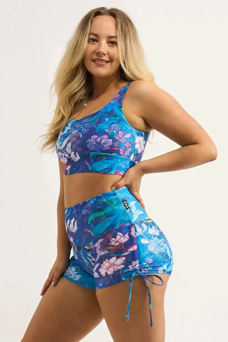 Mermaid Mafia Performance - High Waisted Tie Side Booty Shorts